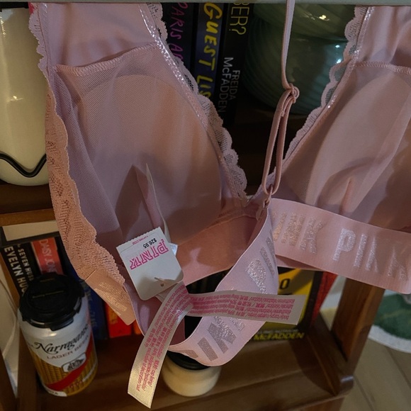 NWT VS pink lace bralette lacy bra lingerie victoria’s secret new medium - Picture 4 of 4